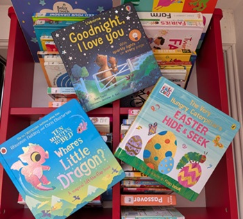 Children's board book display