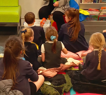 School class visit to the library