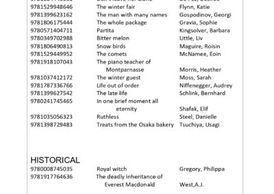 New Books for October 2026, general genre