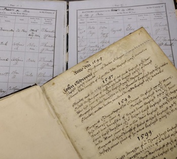 Historical church register