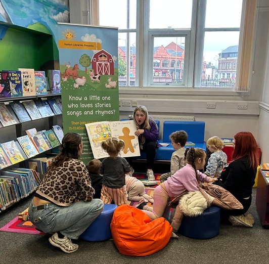 Children enjoying their Saturday Stories