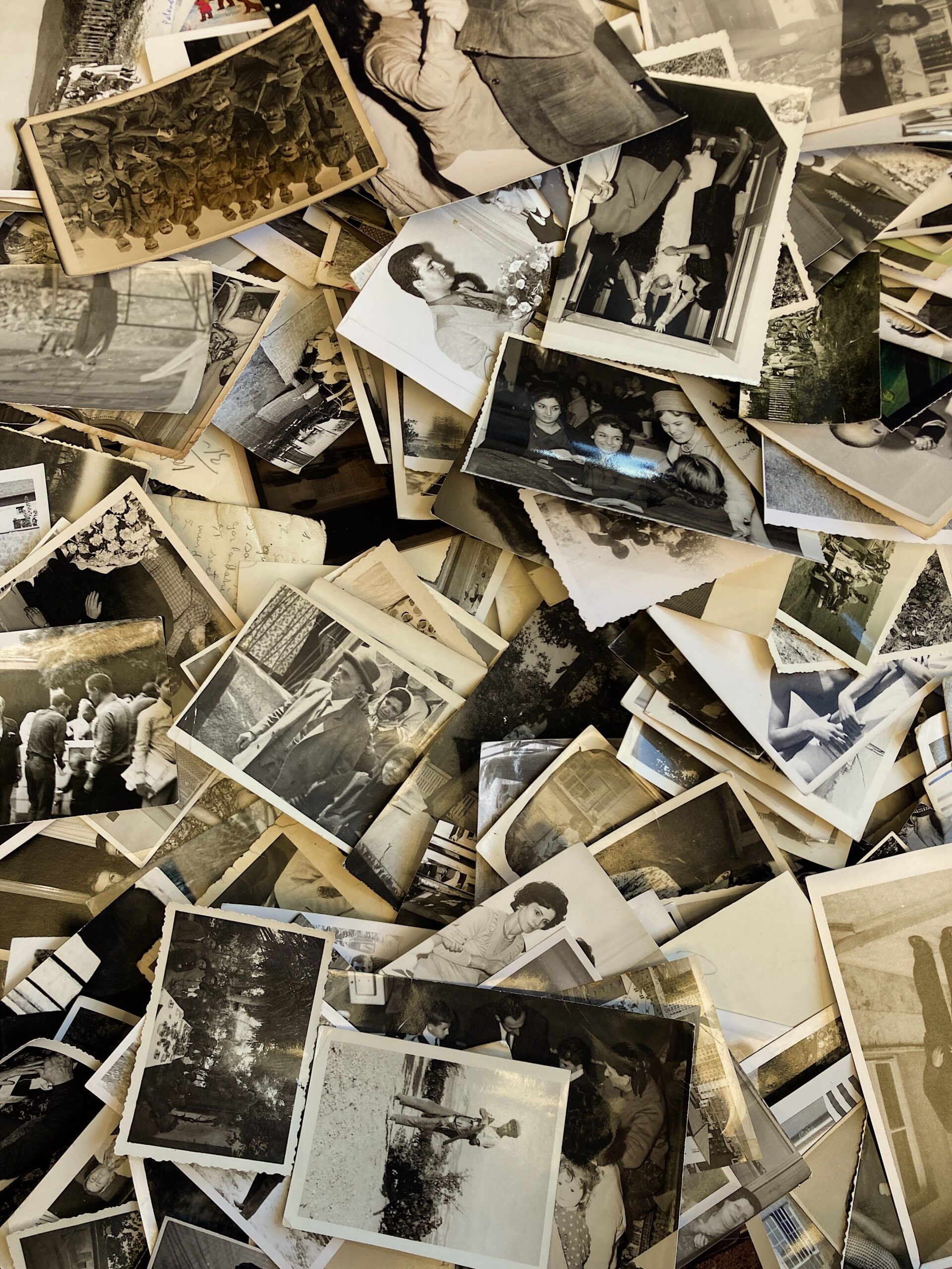 A group of historical photos