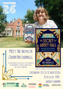 Meet the Author Susan Brownrigg poster