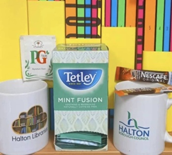 Mens shed Tea and coffee display