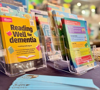 Reading Well For Dementia 350x315 Reading Well Leaflet display